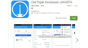 Aplikasi untuk mengecek biaya pajak kendaraan bermotor.Foto/Carmudi Indonesia