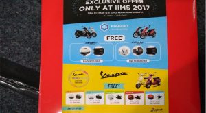 Promo dari diler resmi Vespa yang membuka booth di IIMS 2017.foto/Carmudi Indonesia/Ben