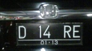 plat nomor kendaraan